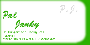 pal janky business card