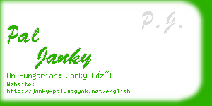 pal janky business card